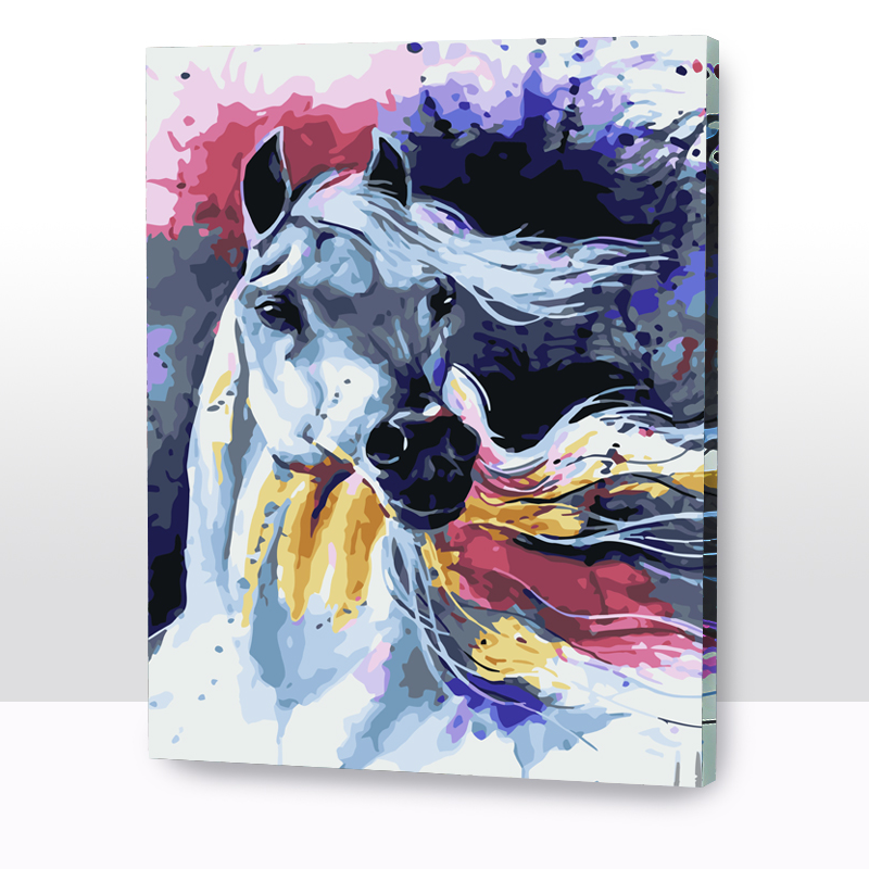 Kit Paint by number Caballo al viento | WC1189 Large Image