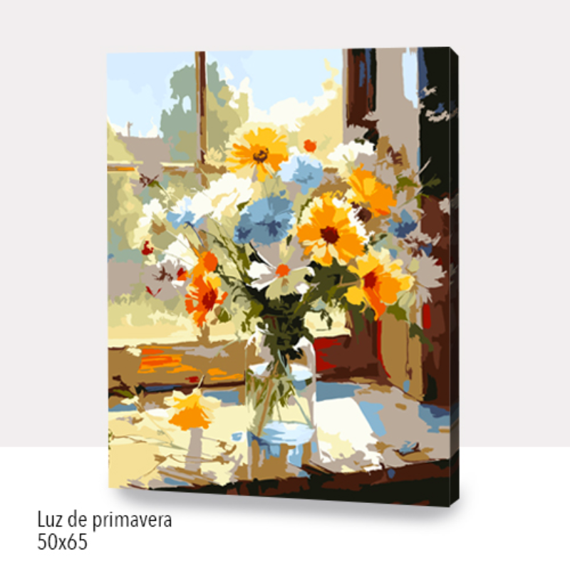 🎨Kit Paint by numbers con bastidor 50x65cm: Luz de primavera |  WG5003