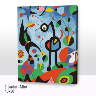 Kit Paint by number  El jardín - Miró | WC1144