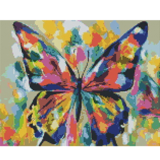 Kit Diamond Painting s/b 35x45 Mariposa luminosa | WD1615