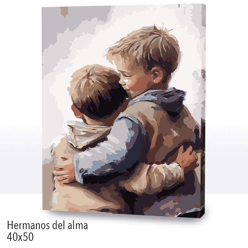 Kit Paint by numbers 40x50 Hermanos del alma | WC2572