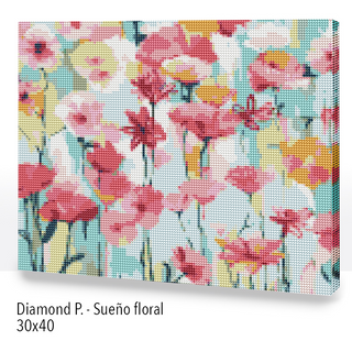 Kit Diamond Painting con bastidor 30x40 Sueño floral | WDF1615 