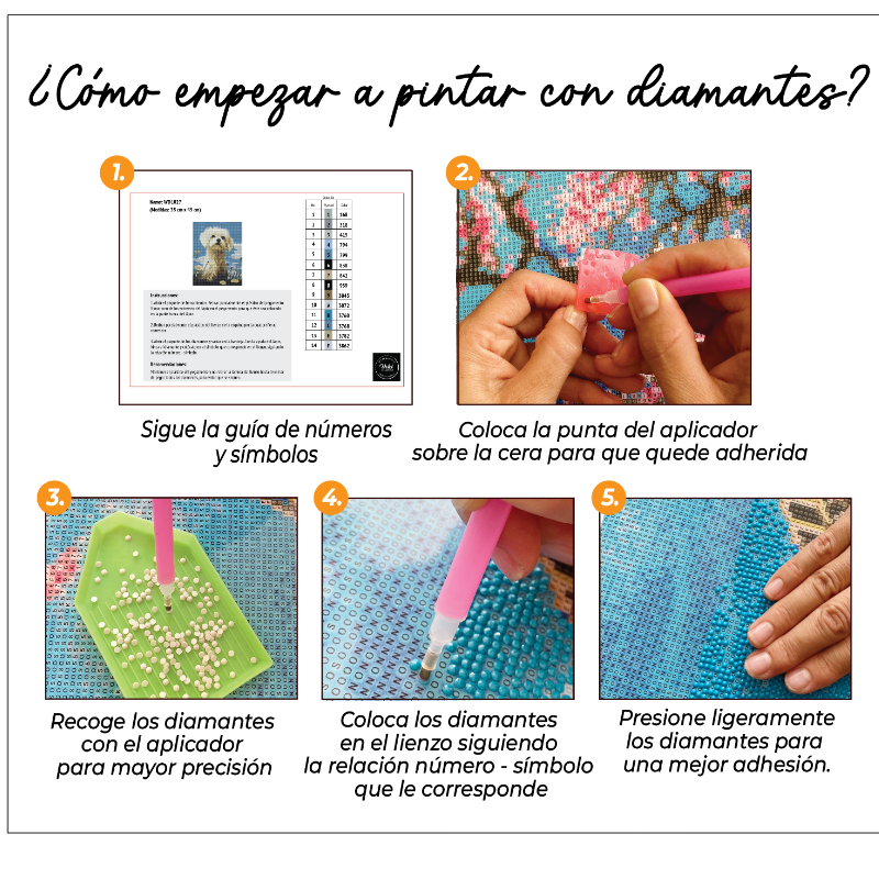 Kit Diamond Painting con bastidor 30x40 Sueño floral | WDF1615 