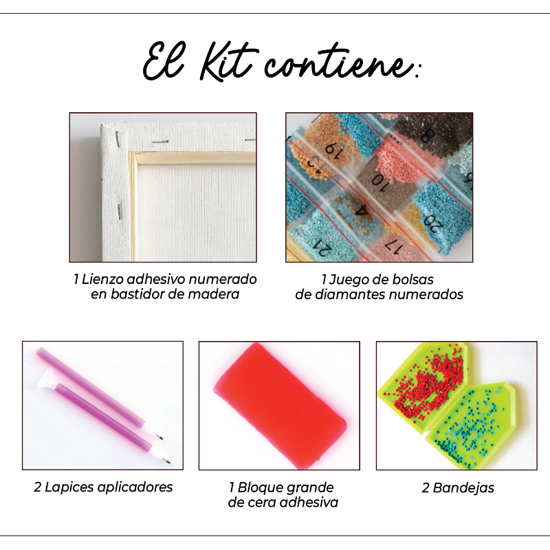 Kit Diamond Painting con bastidor 30x40 Sueño floral | WDF1615 