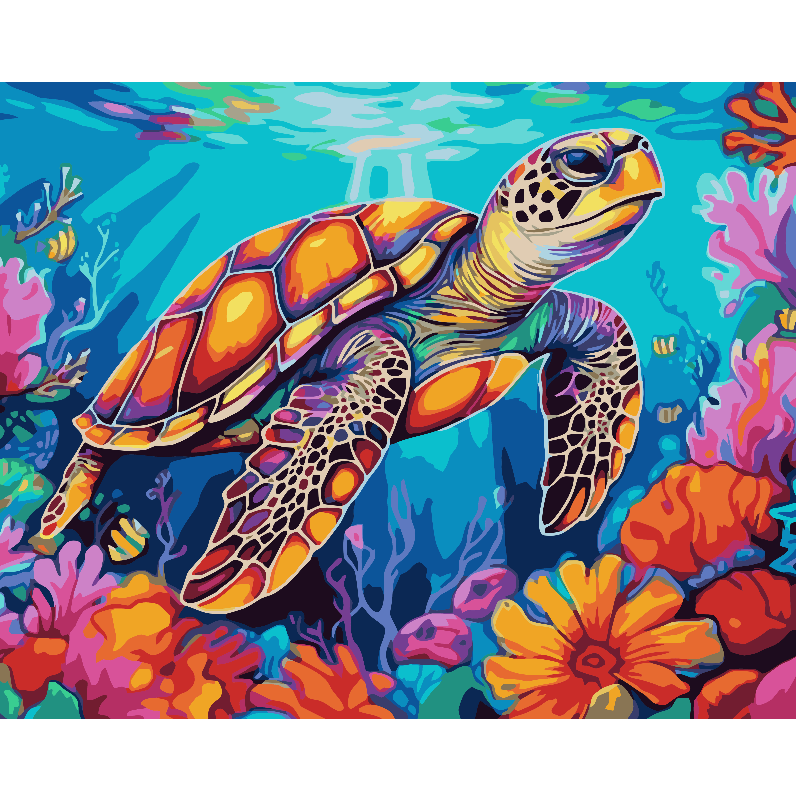 Kit Diamond Painting con bastidor 30x40 Arrecife radiante | WDF1604