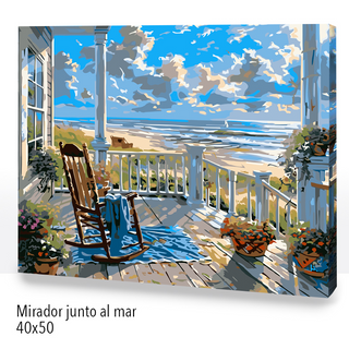 Kit Paint by numbers 40x50 Mirador junto al mar | WC2558
