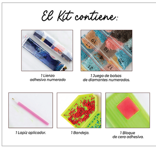 Kit Diamond Painting sin bastidor 35x45 Fuerza indomable | WD1024 