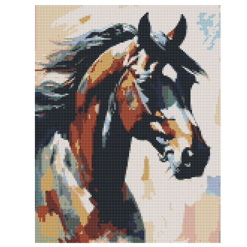 Kit Diamond Painting sin bastidor 35x45 Fuerza indomable | WD1024 