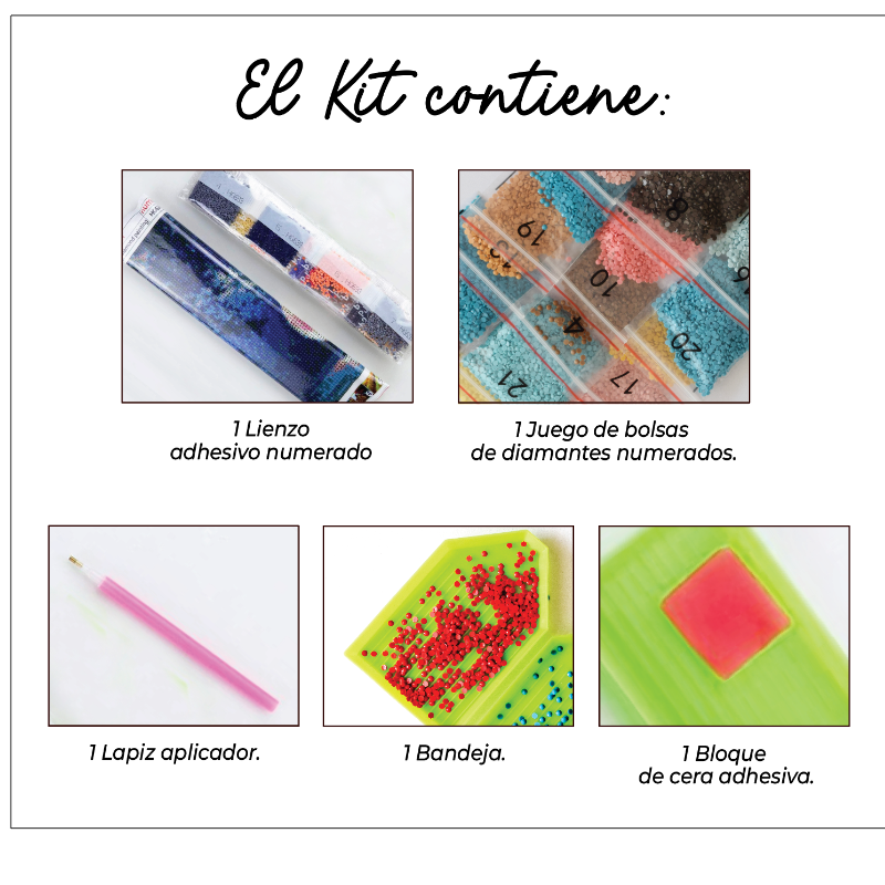 Kit Diamond Painting sin bastidor 35x45 Fuerza indomable | WD1024 