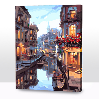 Kit Paint by numbers 50x65 Góndolas en Venecia | WG4094