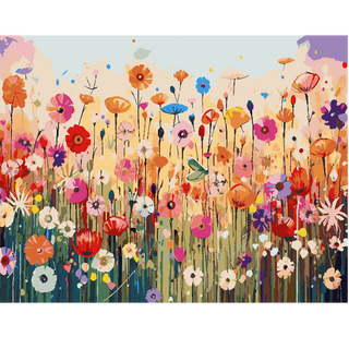 Kit Paint by numbers 50x65 Amanecer floral | WG1517