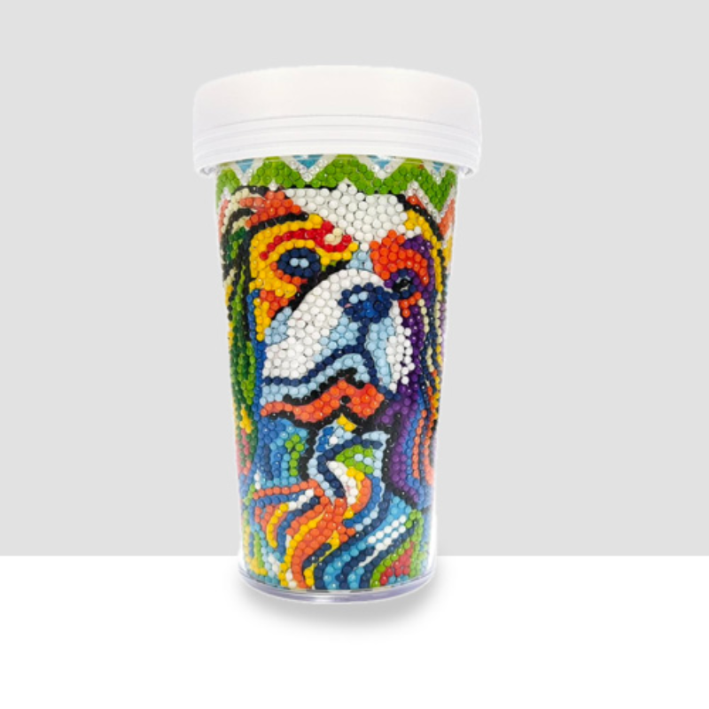 💎Kit Creativo | Diamond Painting | Vaso: Espíritu canino| BZS07✨NEW✨