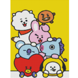 Kit Diamond Painting c/b 30x40 BT21 | WDF1608