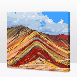 Kit Paint by number Montaña de los siete colores - Cusco  | WC6745  Image