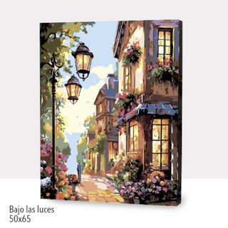 🎨Kit Paint by numbers con bastidor 50x65cm: Bajo las luces | WG1226 ✨ NEW✨