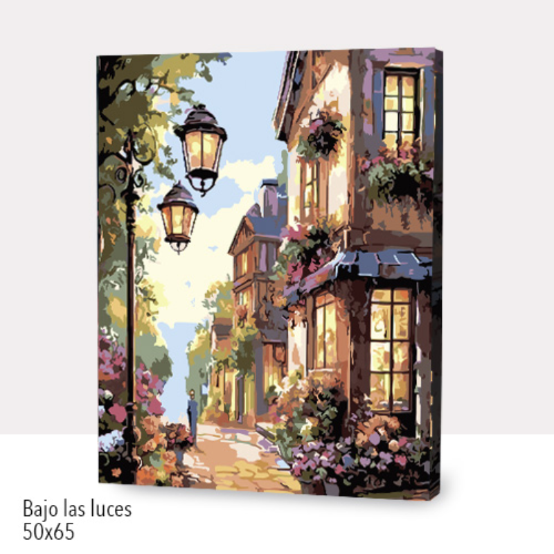 🎨Kit Paint by numbers con bastidor 50x65cm: Bajo las luces | WG1226 ✨ NEW✨