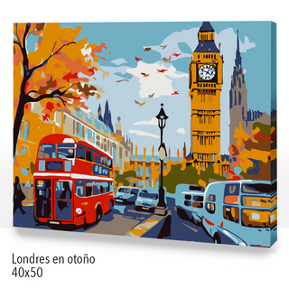 Kit Paint by numbers 40x50 Londres en otoño | WC2564