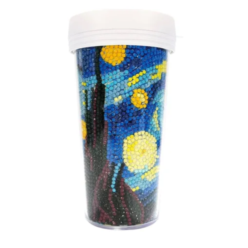 Kit Diamond Painting / Vaso Noche estrellada | BZS03