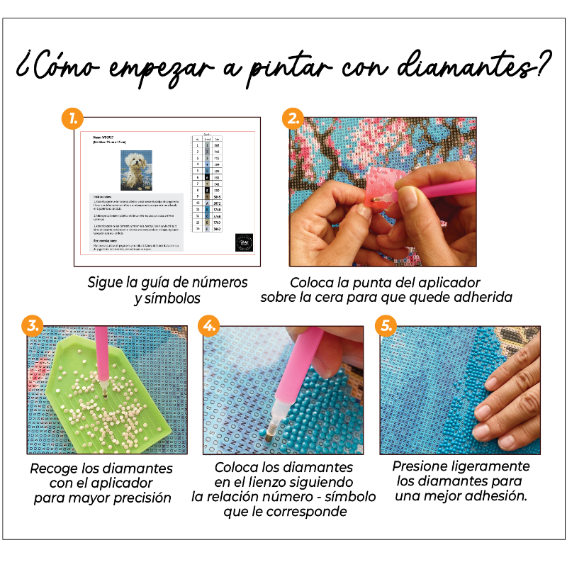 Kit Diamond Painting con bastidor 30x40 Rex colorido | WDF1205