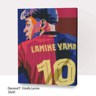 💎Kit Diamond Painting con bastidor 30x40cm: Estrella Lamine  | WDF1526 ✨NEW✨
