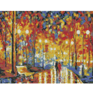 Kit Diamond Painting sin bastidor 35x45 Paseo en otoño | WD1606 