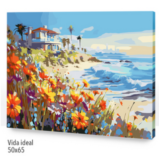 🎨Kit Paint by numbers con bastidor 50x65cm: Vida ideal | WG2502