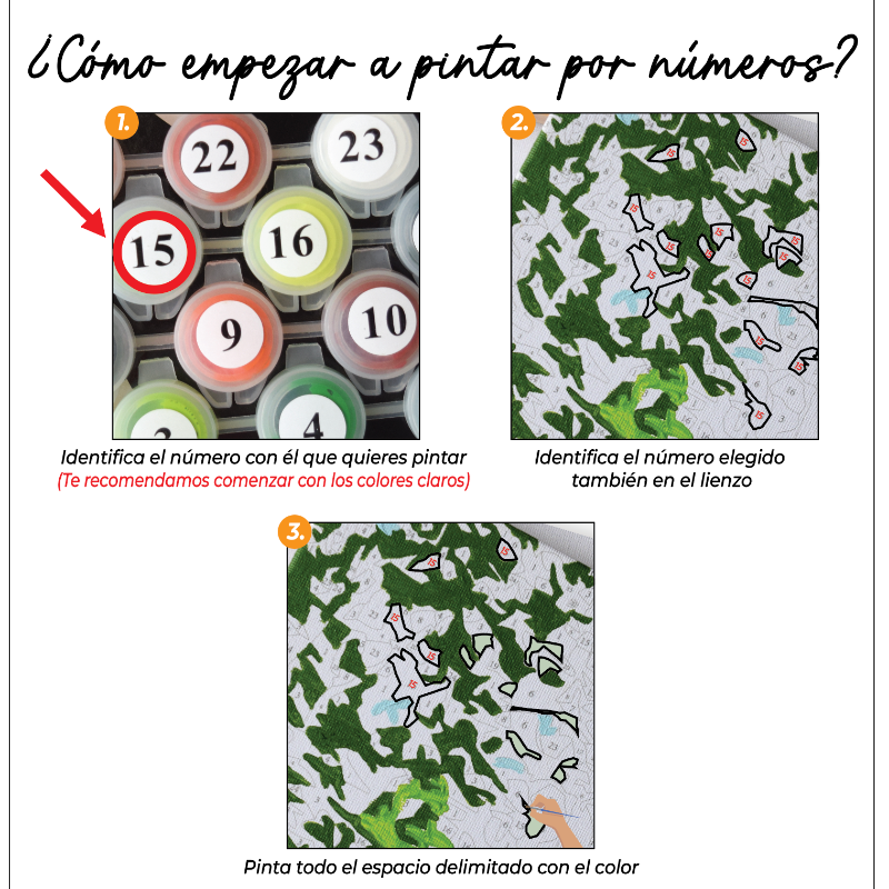🎨Kit Paint by numbers con bastidor 30x40cm: Puddle Puddle | WC1253✨ NEW✨