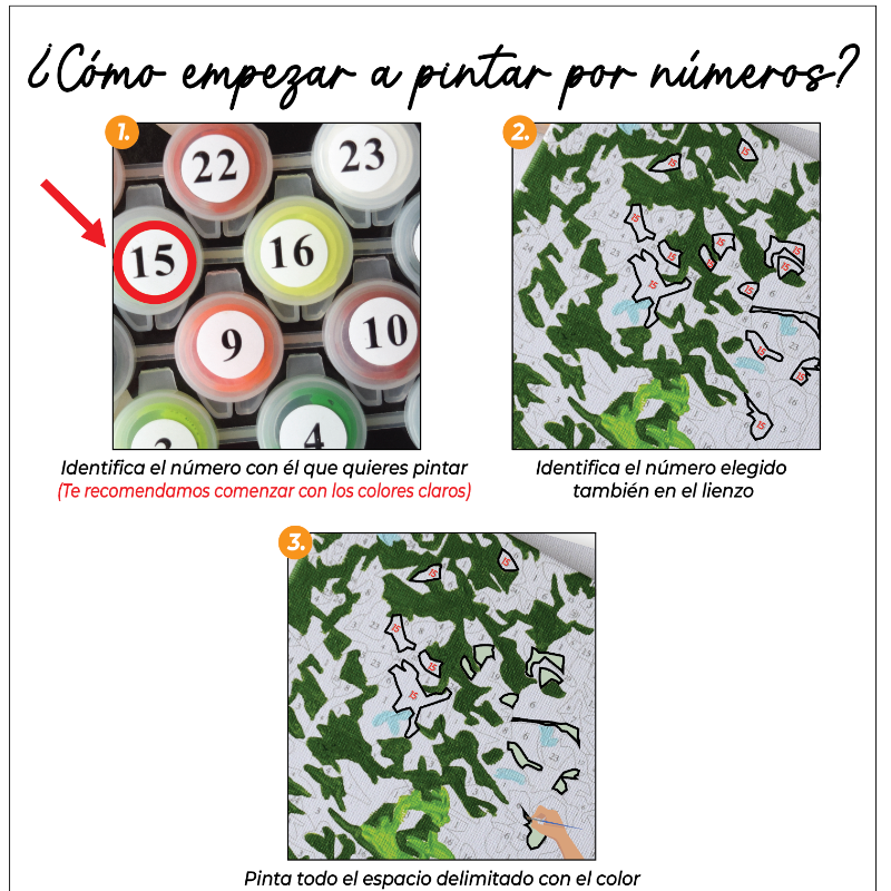 🎨Kit Paint by numbers con bastidor 40x50cm: Aventura costera | WC1200 