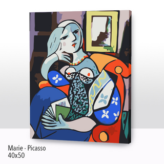 Kit Paint by number Marie - Picasso | WC3225 Image