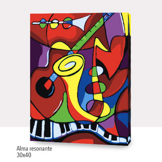 🎨Kit Paint by numbers con bastidor 30x40cm: Alma resonante  | WC5326 ✨ NEW✨