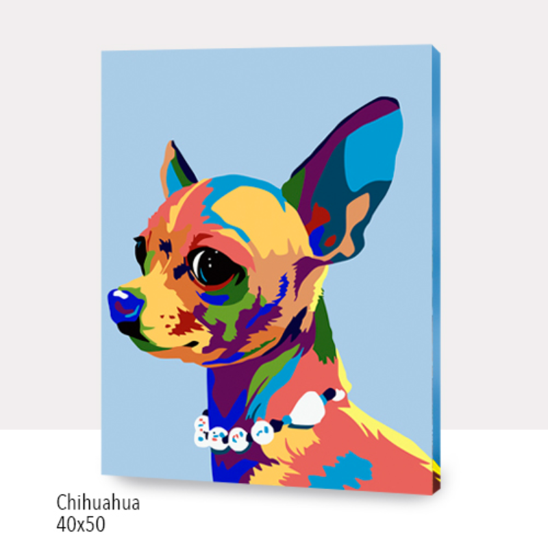Kit Paint by numbers 40x50 Chihuahua | WC1252