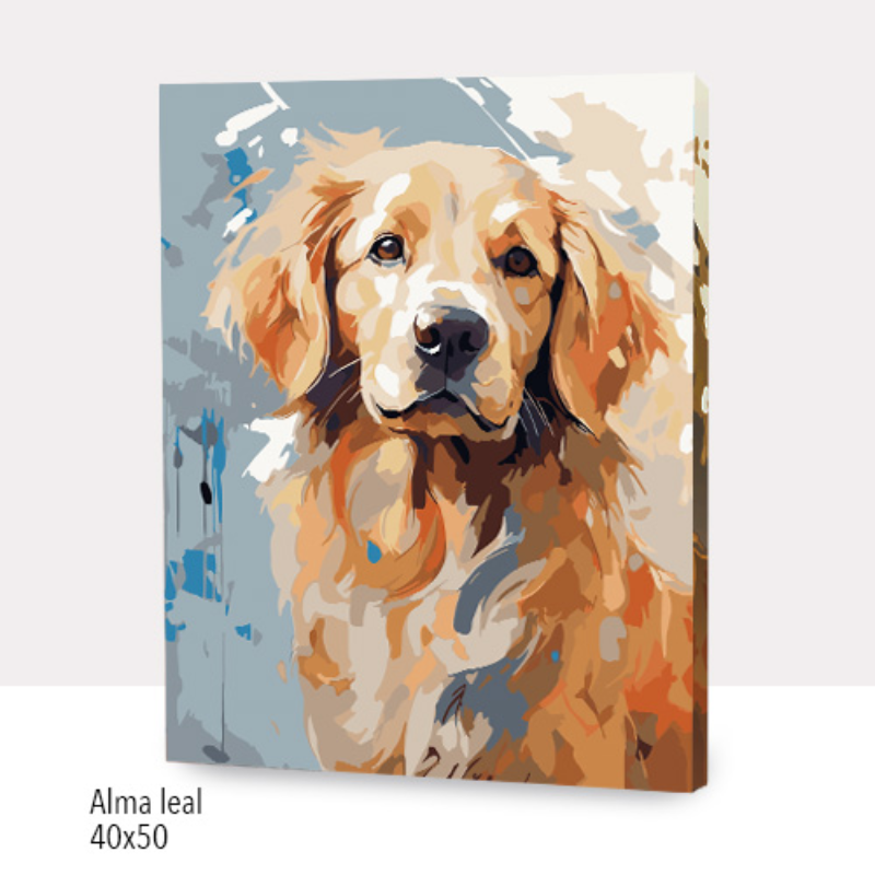 🎨Kit Paint by numbers con bastidor 40x50cm: Alma leal | WC3326✨ NEW✨