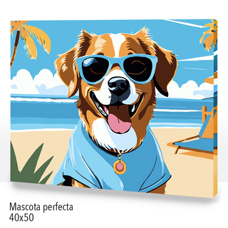 Kit Paint by numbers 40x50 Mascota perfecta | WC2580