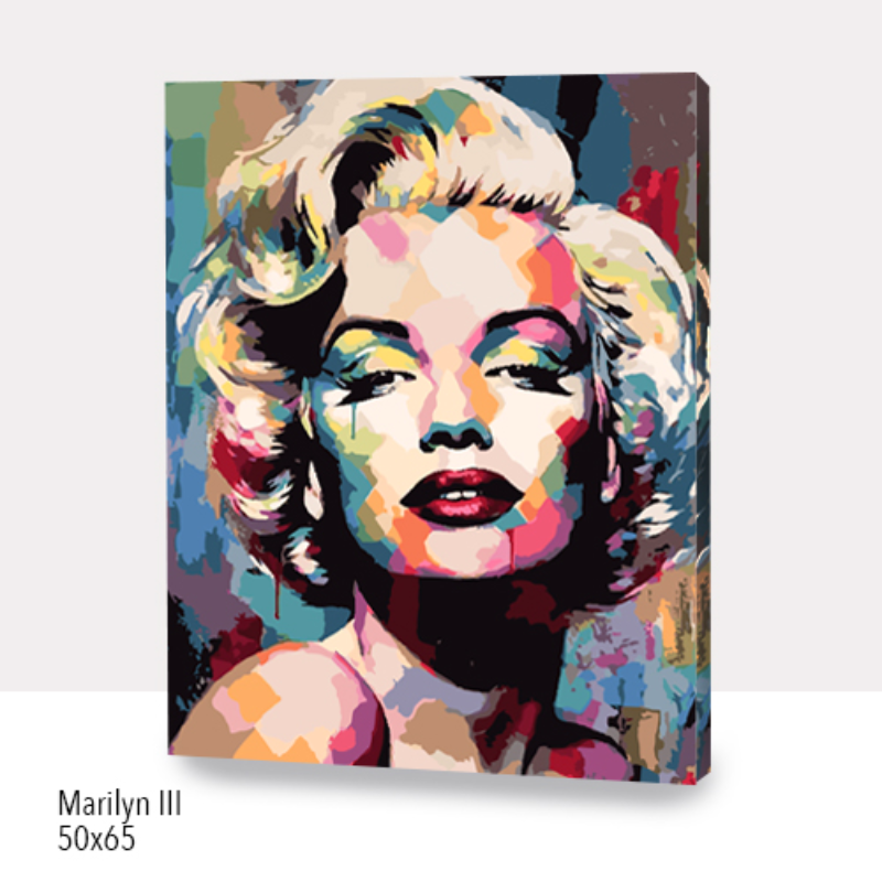 🎨Kit Paint by numbers con bastidor 50x65cm: Marilyn III | WG2300