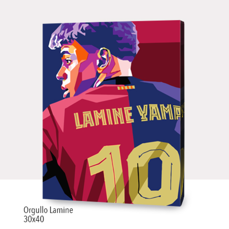 Kit Paint by numbers 30x40 Orgullo Lamine | WC7013