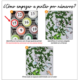 Kit Paint by numbers 50x65 Rincón mágico | WG2503