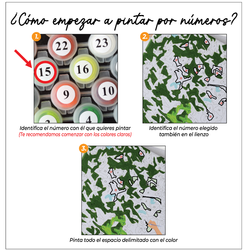 Kit Paint by numbers 50x65 Rincón mágico | WG2503