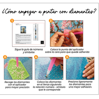 Kit Diamond Painting sin bastidor 35x45 Ola de fuego |WD1028