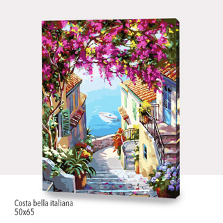 Kit Paint by numbers 50x65 Costa bella italiana | WG1011