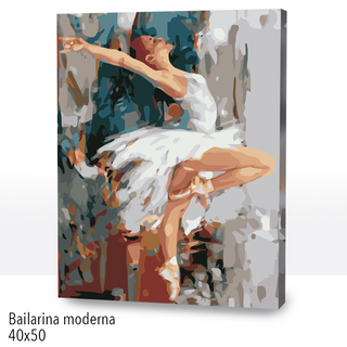 Kit Paint by numbers 40x50 Bailarina moderna | WC2571