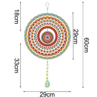 💎 Kit Creativo | Diamond Painting | Adorno colgante: Mandala Viva✨(Doble Cara)| PFL601