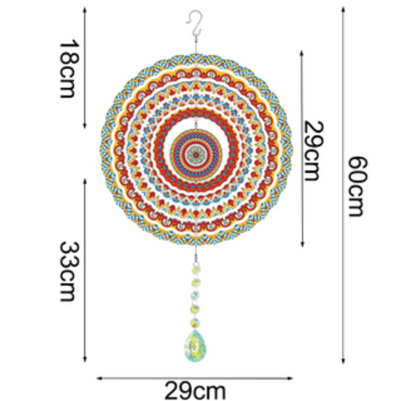💎 Kit Creativo | Diamond Painting | Adorno colgante: Mandala Viva✨(Doble Cara)| PFL601