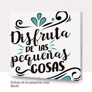 Kit Paint by numbers 40x40 Disfruta de las pequeñas cosas | WC1027 