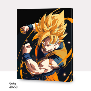 Kit Paint by numbers 40x40 Goku| WC7010