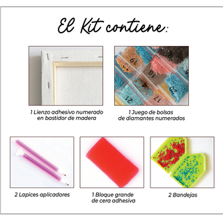 💎Kit Diamond Painting con bastidor 30x40cm: Pequeño leal | WDF2226 ✨NEW✨