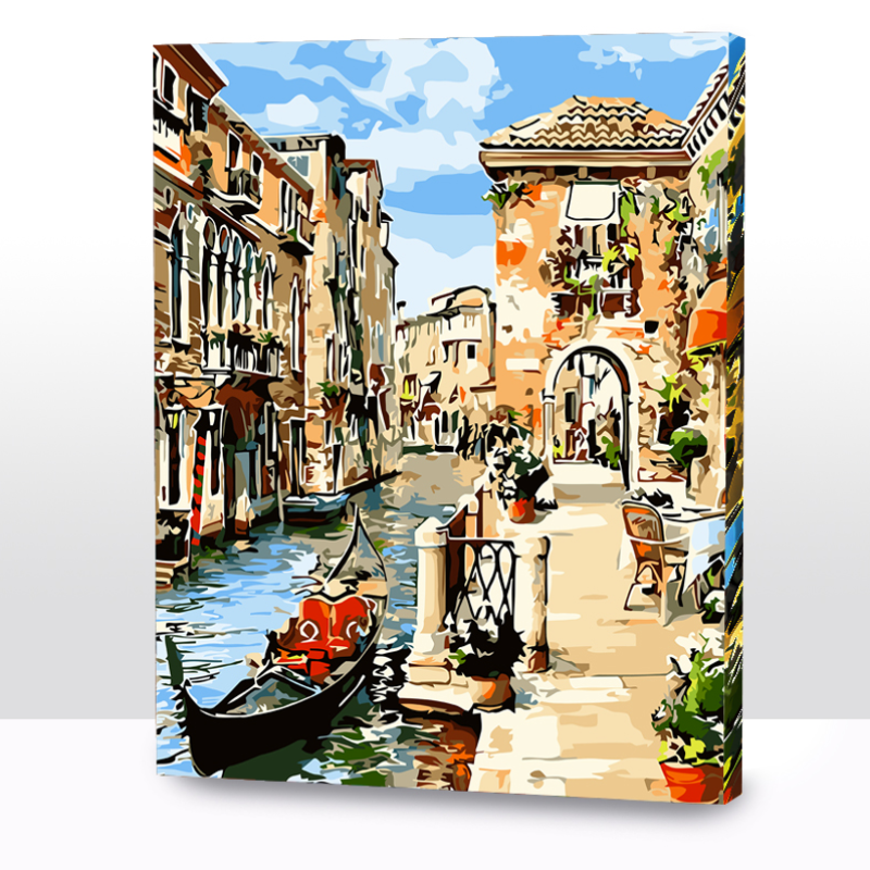 Kit Paint by number Canal de Venecia | WG1505 Large Image