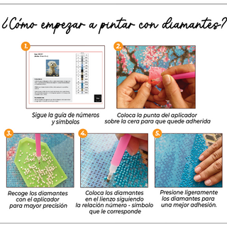 Kit Diamond Painting sin bastidor 35x45 Colibríes en vuelo | WD1026 