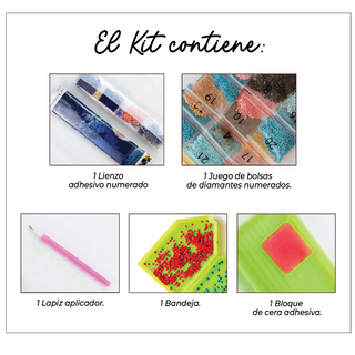 Kit Diamond Painting sin bastidor 35x45 Colibríes en vuelo | WD1026 