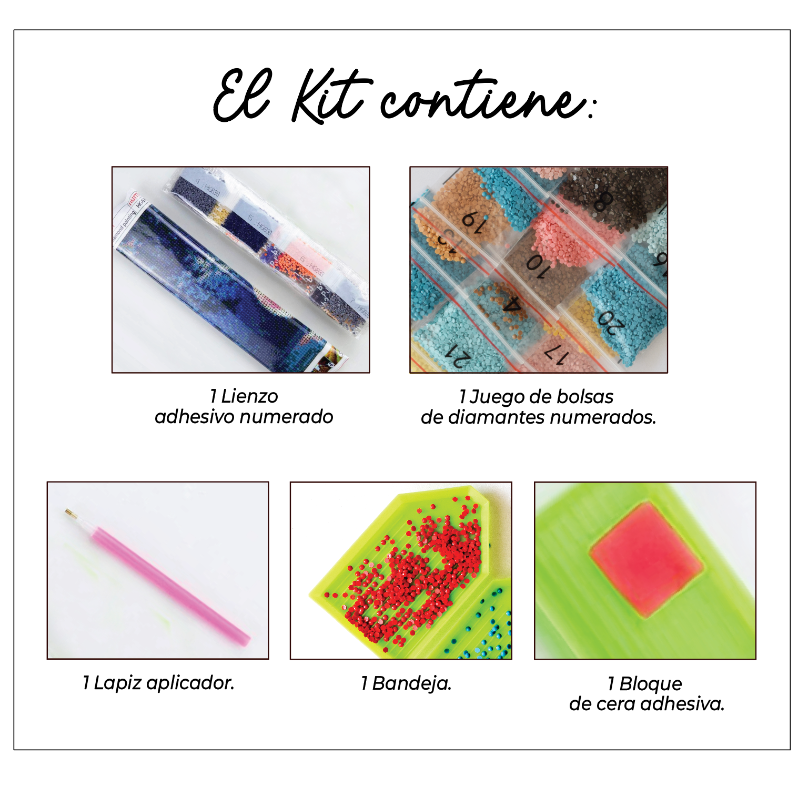 Kit Diamond Painting sin bastidor 35x45 Colibríes en vuelo | WD1026 