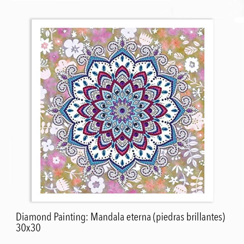 Kit Diamond Painting s/b 30x30 Mandala eterna | YGSMT02 